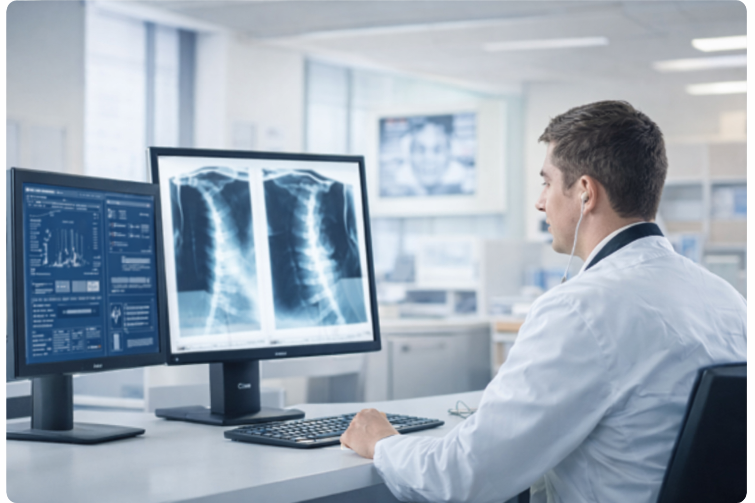 병원, 의료기관, 진료실 환경에 안정적인 유·무선 네트워크와 통합배선 시스템을 구축하는 전문 랜공사 이미지